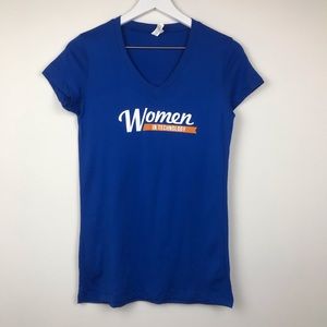 Women in Technology Royal Blue Short Sleeve Tee